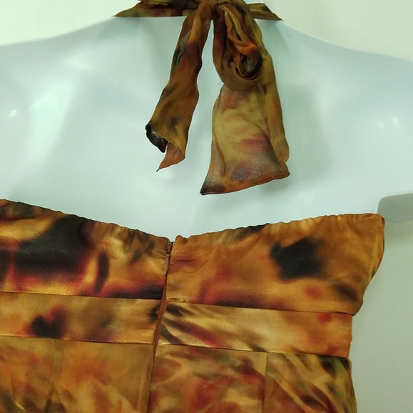 SIGNATURE BY ROBBIE BEE SILK DRESS SIZE 8P - Picture 7 of 8